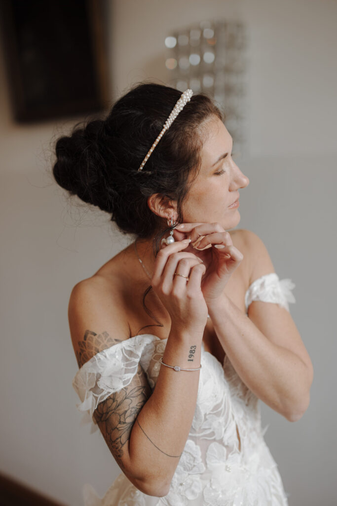 Natürliches Brautstyling Zürich mit Make-up