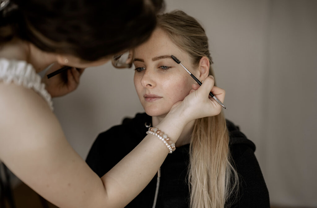 Make-up Artistin Wil für Brautstyling, Hochzeit in der Schweiz